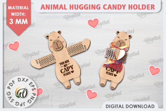 Adorable Capybara Candy Holder: Your Next Laser Cut Project