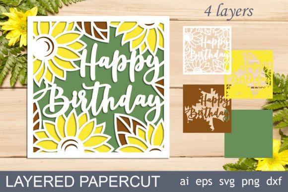 Celebrate with Sunflowers: A 3D Card for Birthdays
