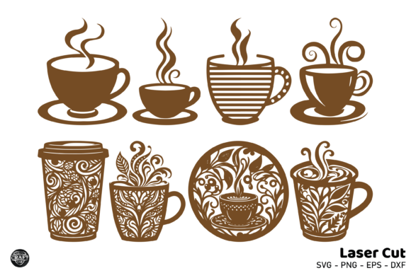 Coffee Wall Decor Laser Cut SVG Designs