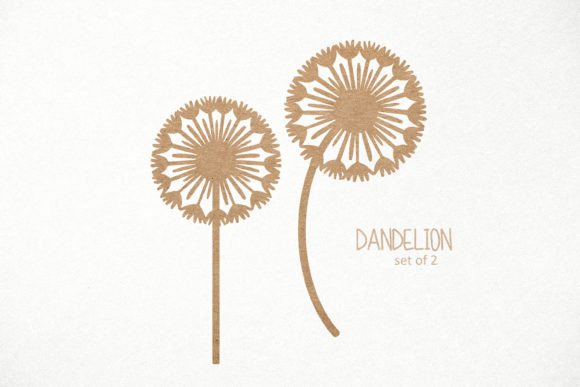 Dandelion Flowers SVG: Paper & Laser Cut Craft Templates