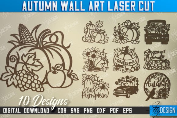 Embrace Autumn's Charm with Laser Cut Wall Art Designs