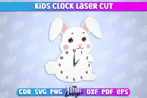 Enchanting Bunny Clock Design for Nursery Decor