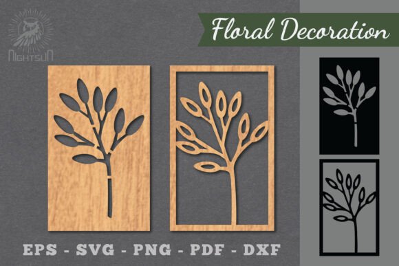 Floral Laser Cut SVG: Elegant Design for Crafters